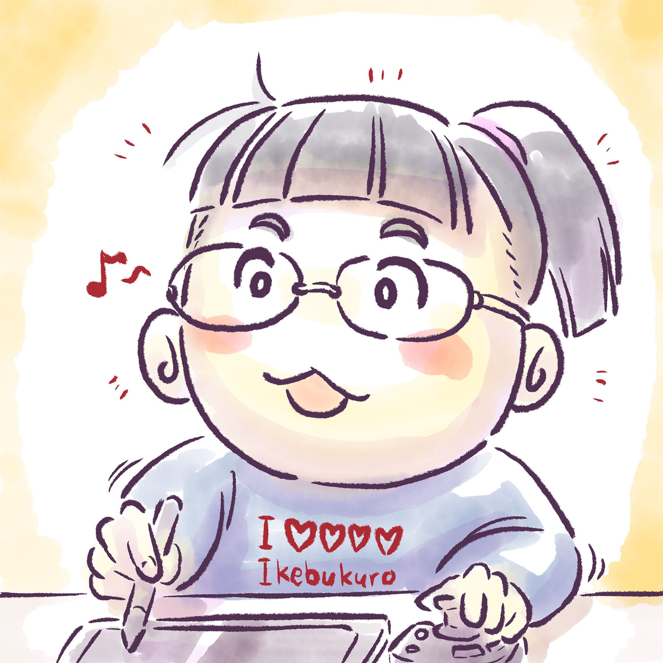 【イラスト制作サンプル】ゆるふわ系-1