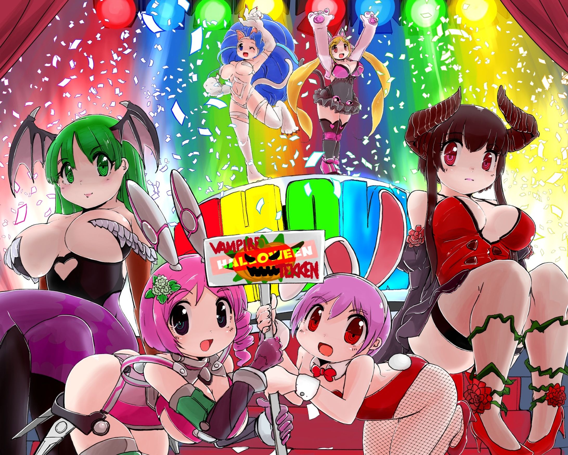 ヴァンパイアx鉄拳イラスト-1