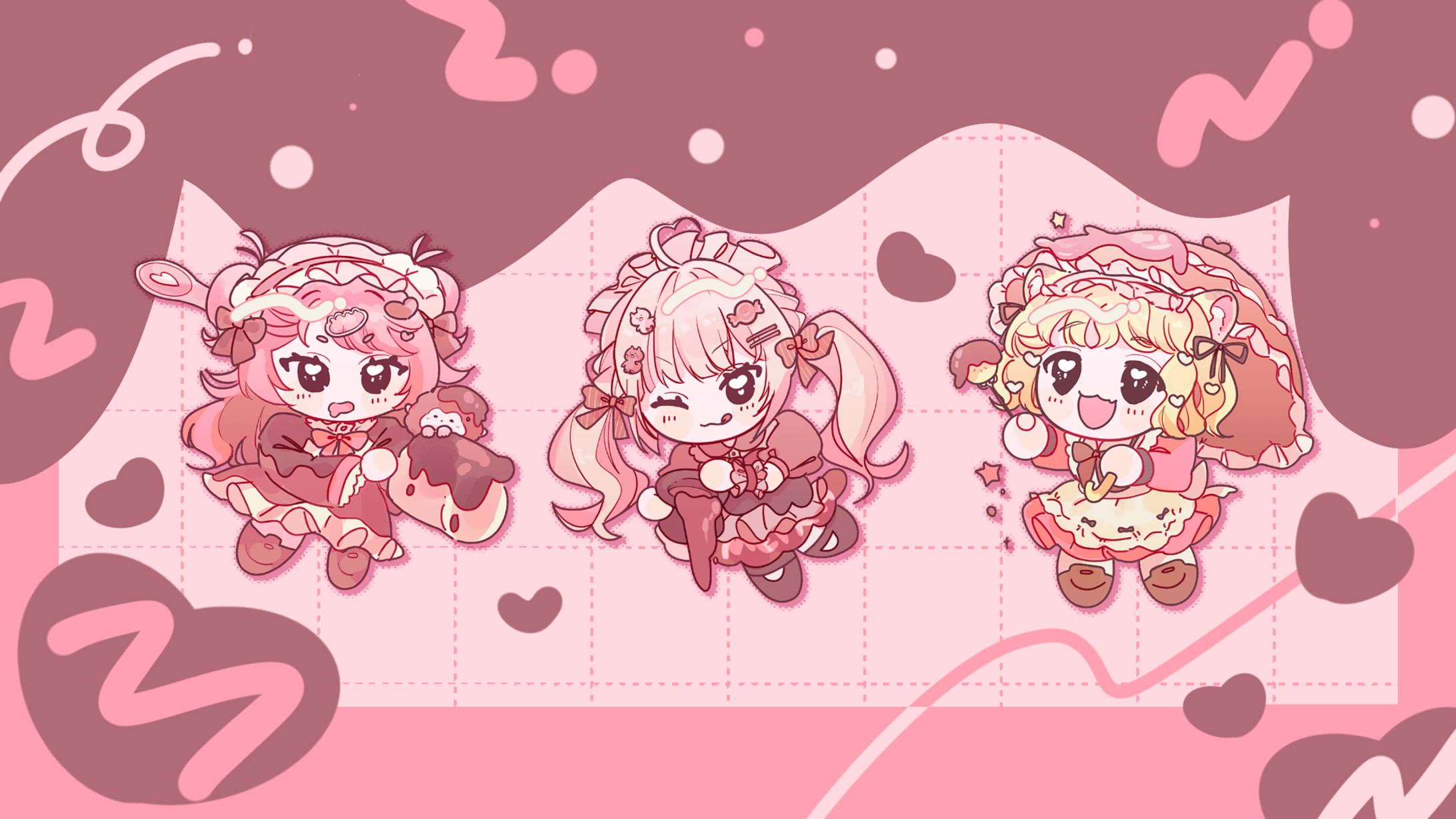 【自主制作】もえめいへお VD/WDグッズ用イラスト-1