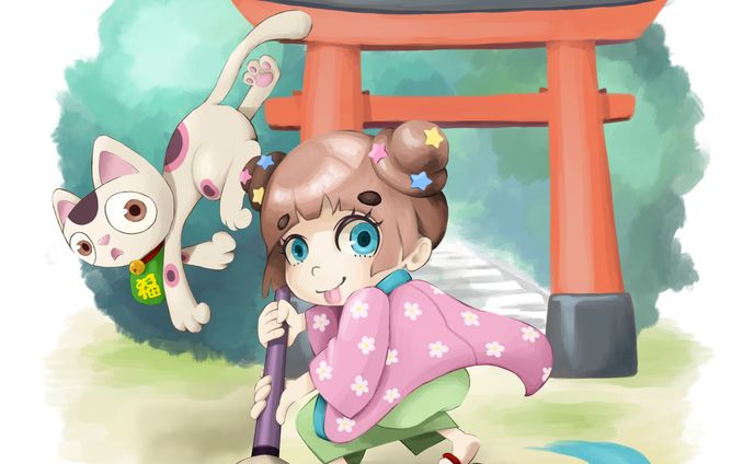 イラスト、キャラクターデザイン、ポートレート