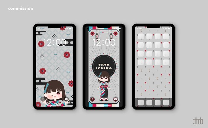 グラフィック、スマホ壁紙
