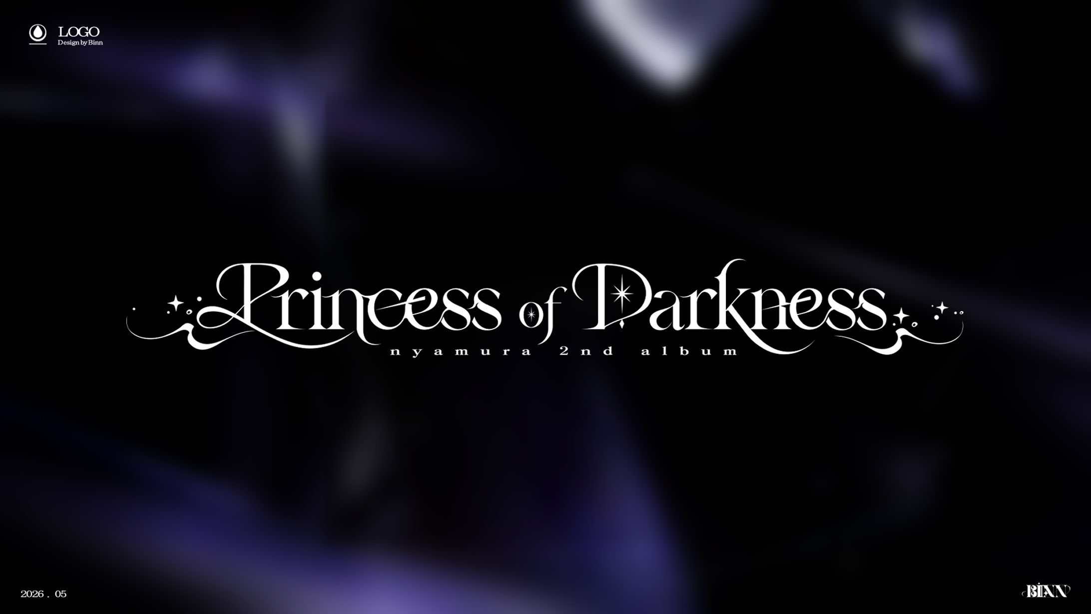 nyamura 2nd Album『 Princess of Darkness 』ロゴ&ジャケットデザイン-1