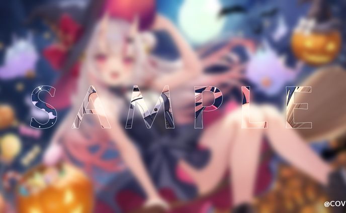 ホロライブ所属・百鬼あやめ様　10月メンバーシップ限定壁紙イラスト