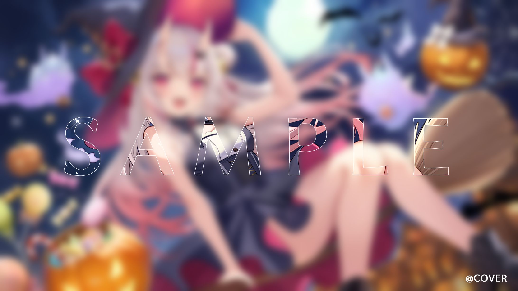 ホロライブ所属・百鬼あやめ様　10月メンバーシップ限定壁紙イラスト-1