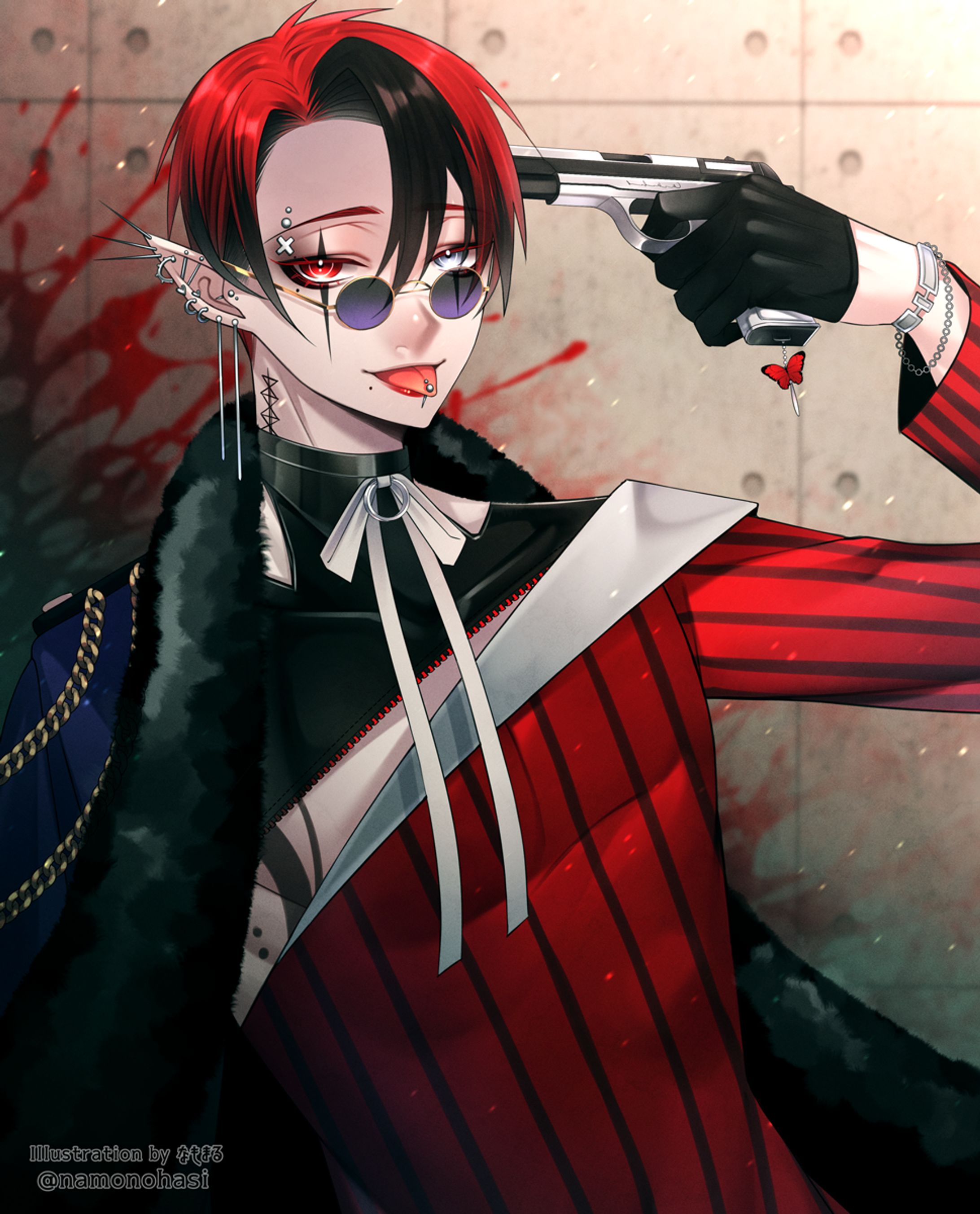 オリジナルピアス男子-1