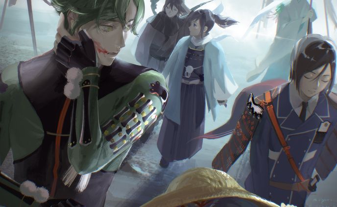 鶯丸　戦場(二次創作)