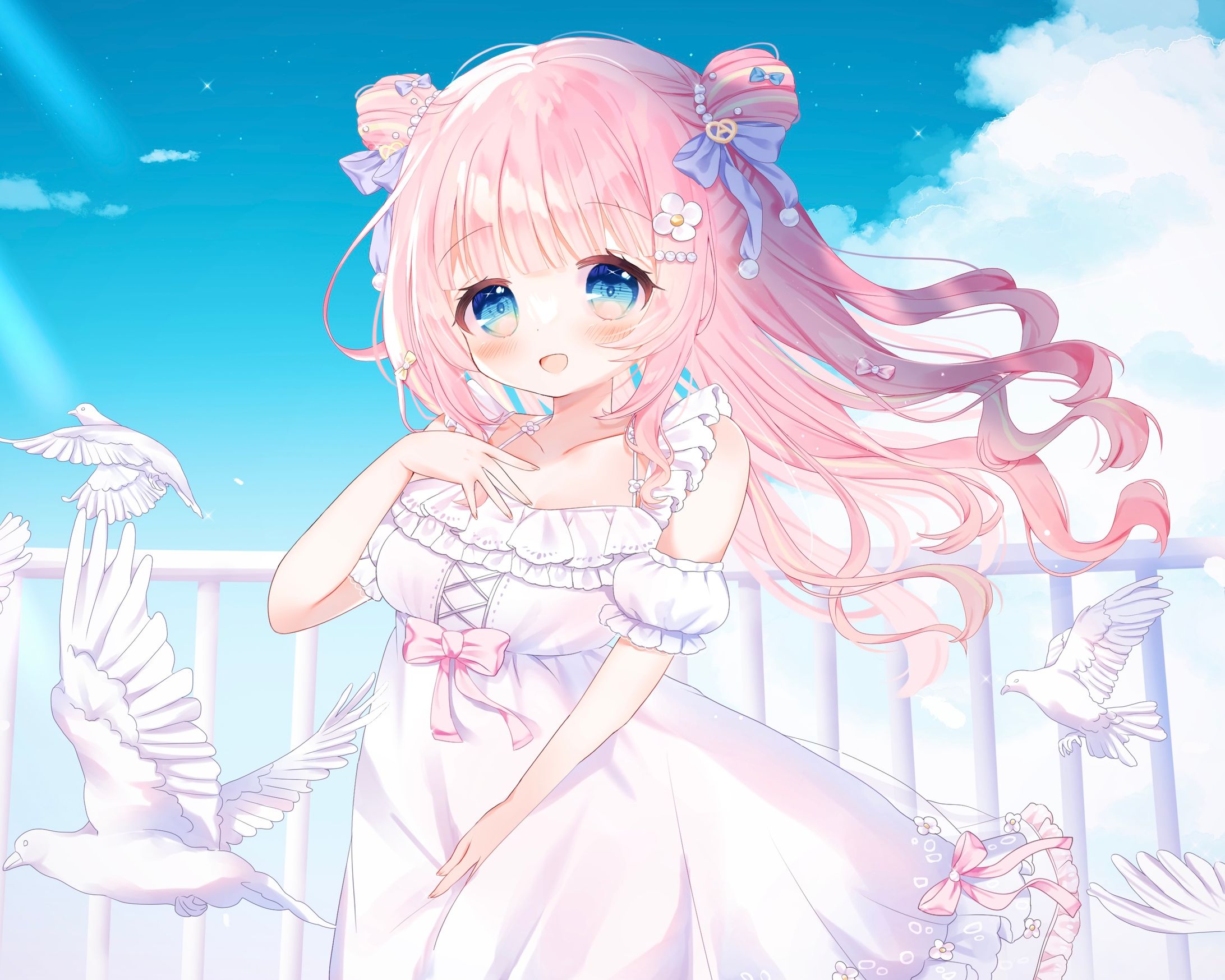 【 works 】あまねもも様 ┊ 「ハジメテノオト」歌ってみたMVイラスト-1