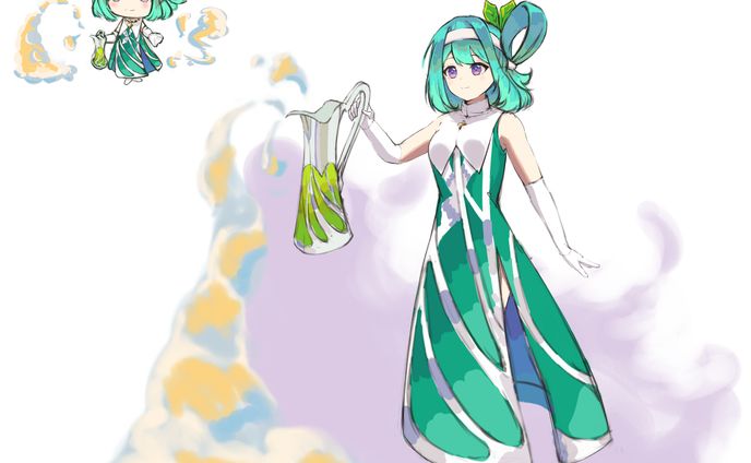 水差しモチーフのキャラクターデザイン
