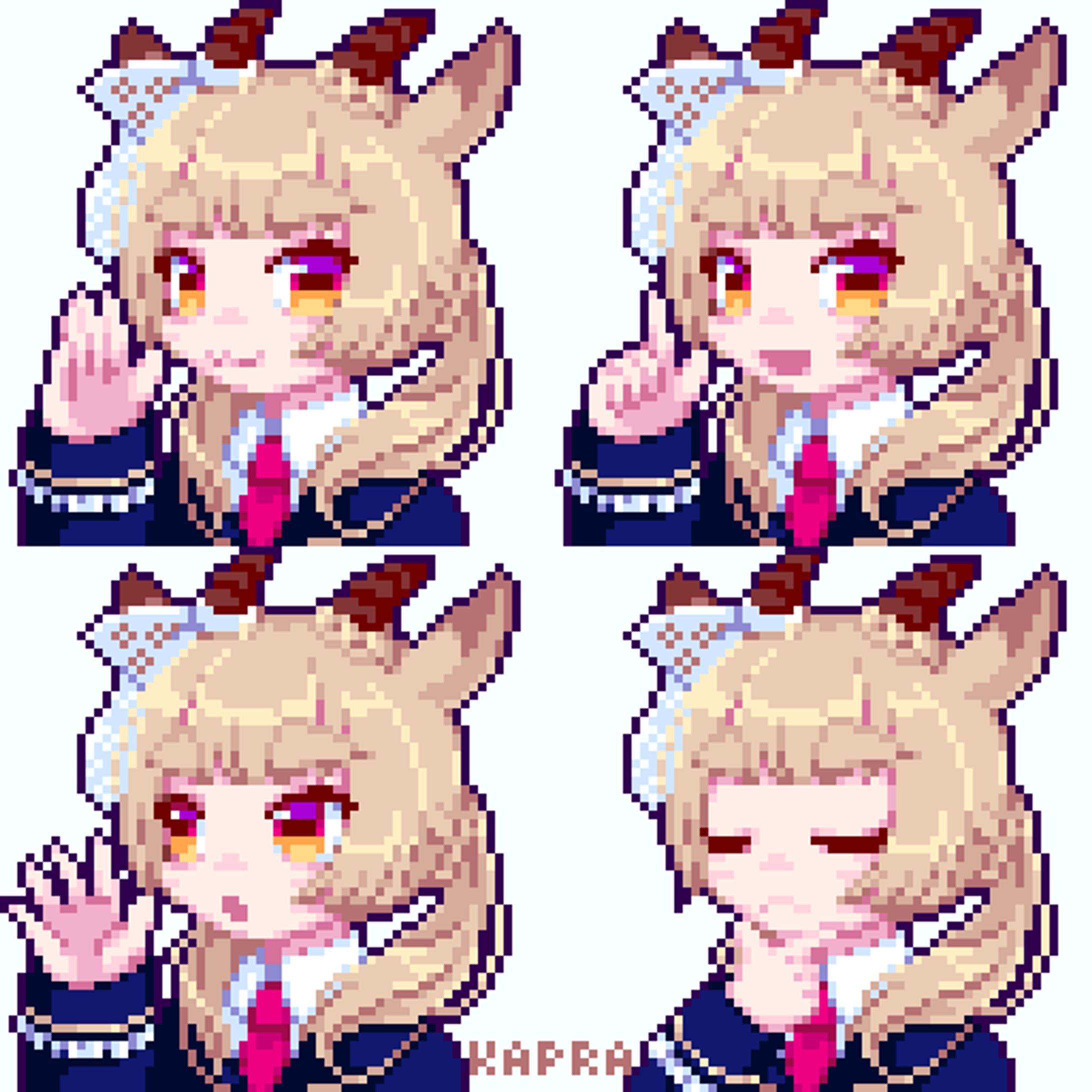 ドット絵顔グラフィック 64*64pixel-1