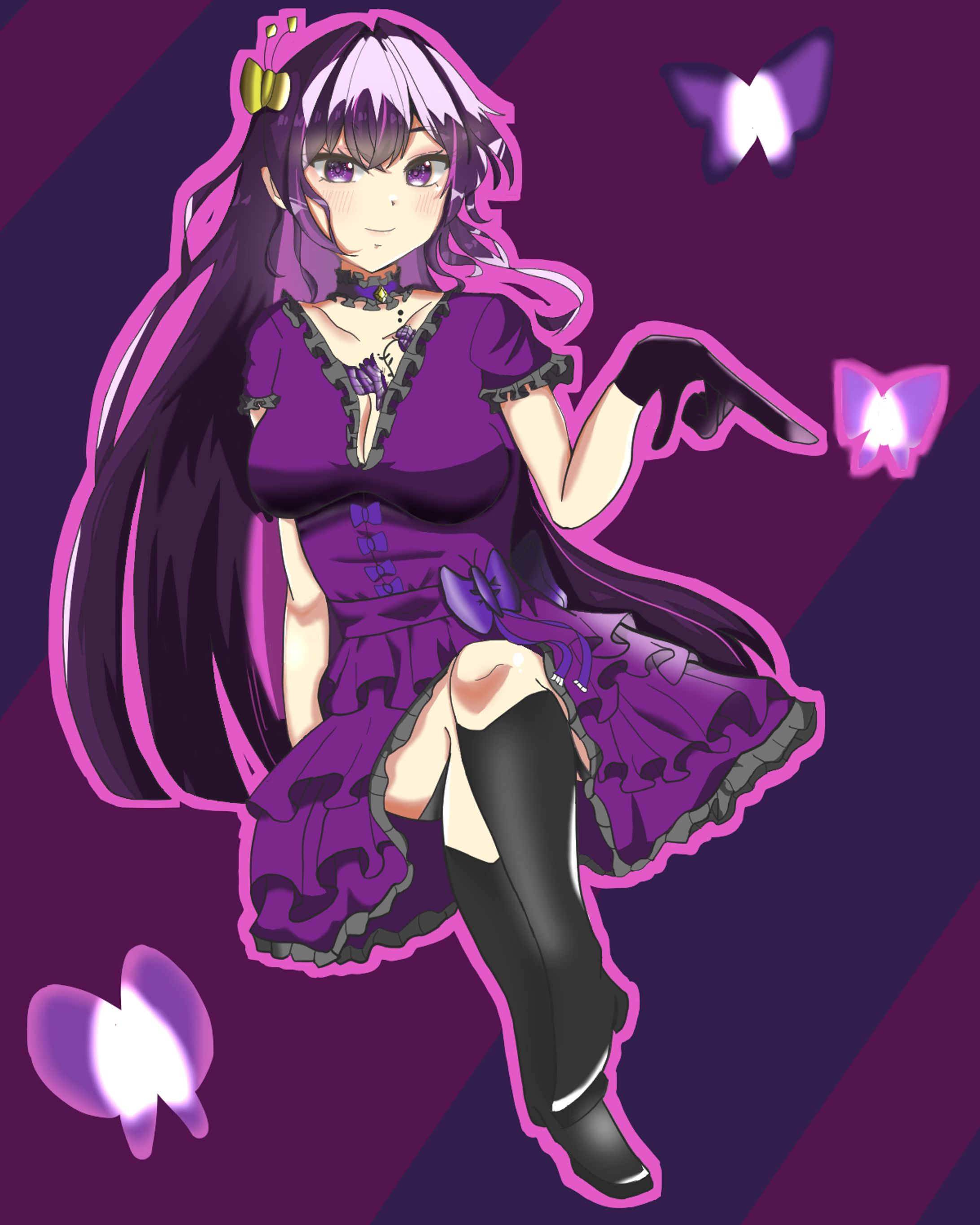 水無月　紫愛様・一枚絵イラスト-1