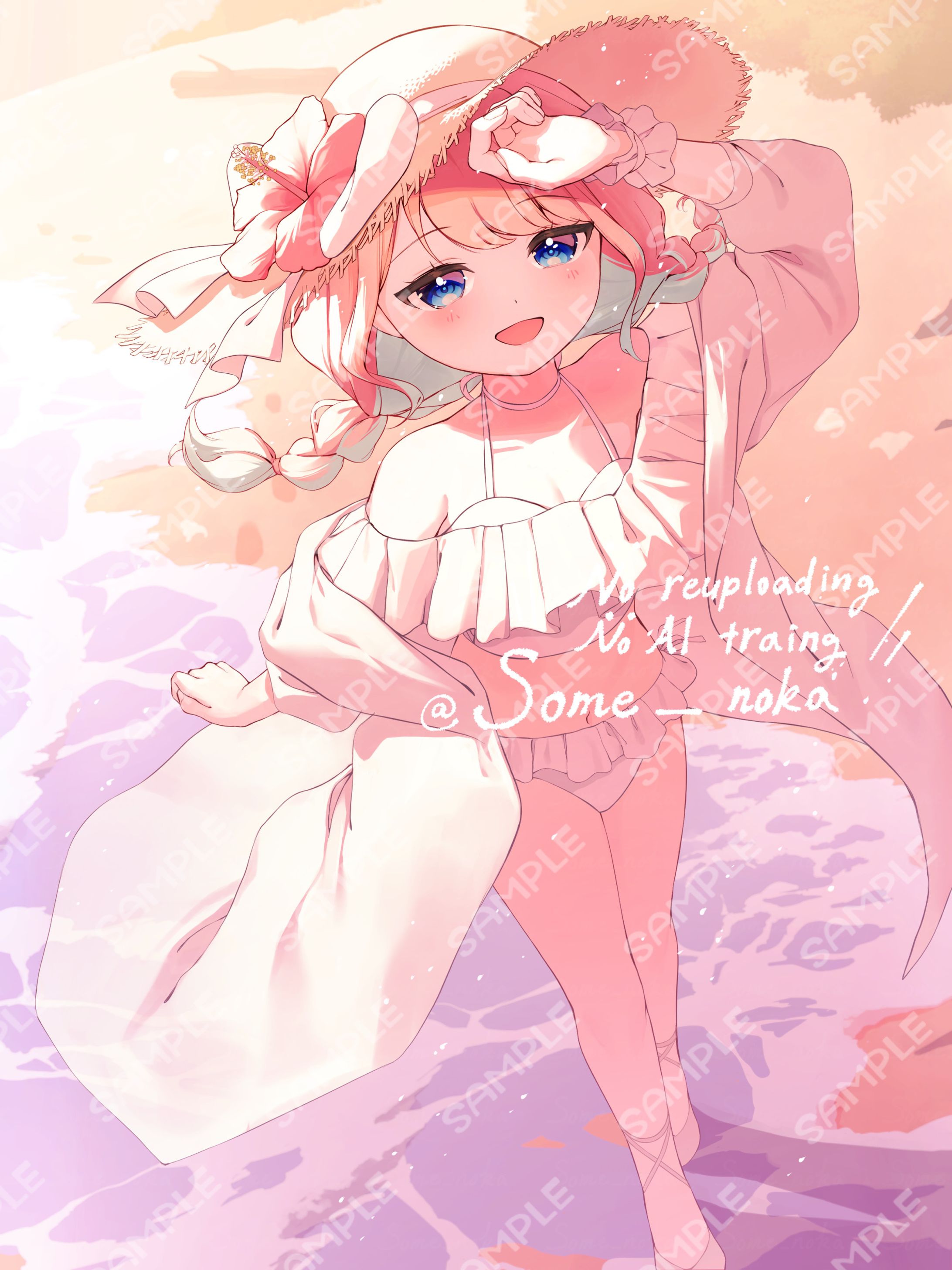 【ご依頼】黒百合ももね　水着イラスト-1