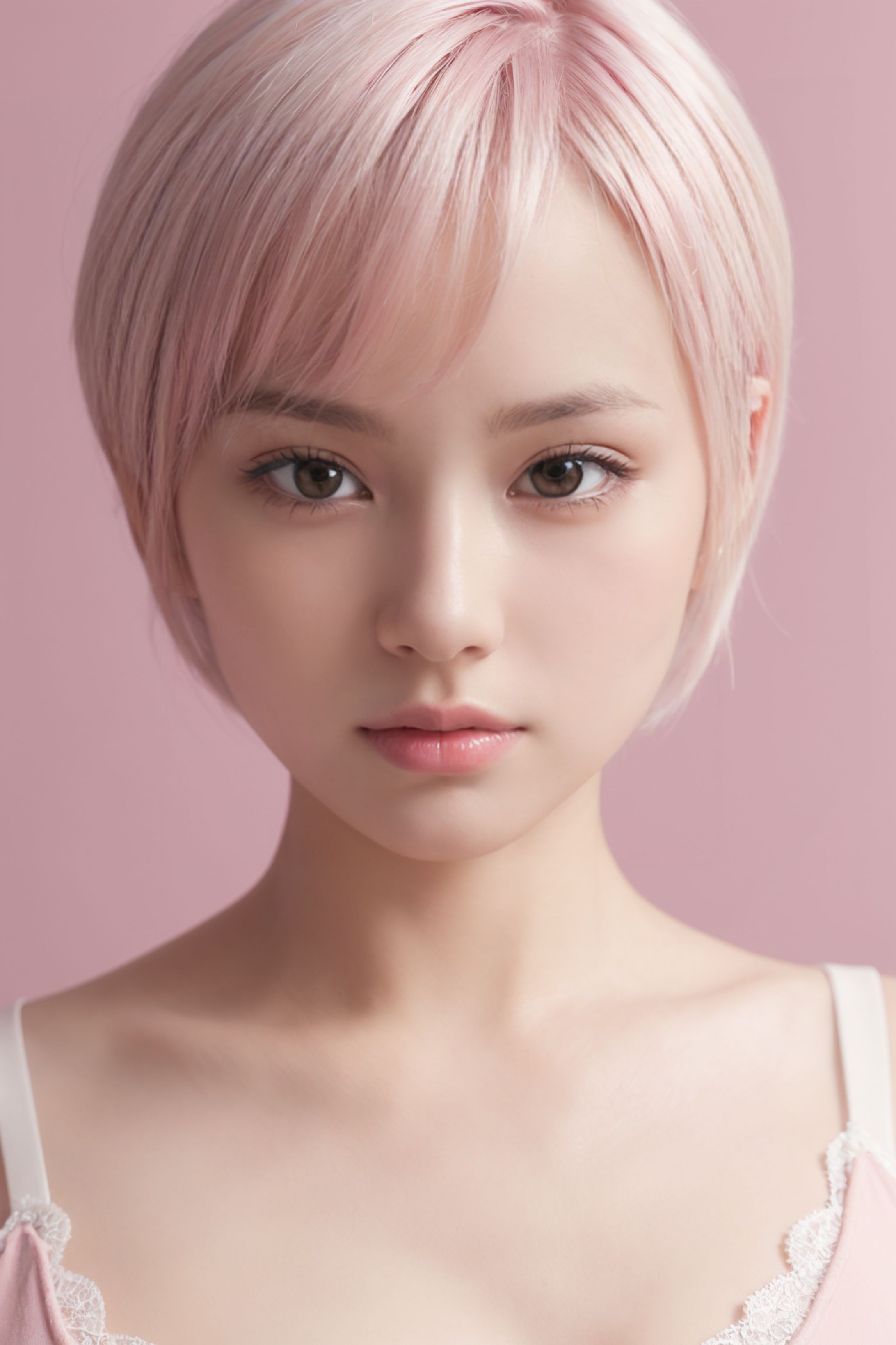 ショートヘア美女-1