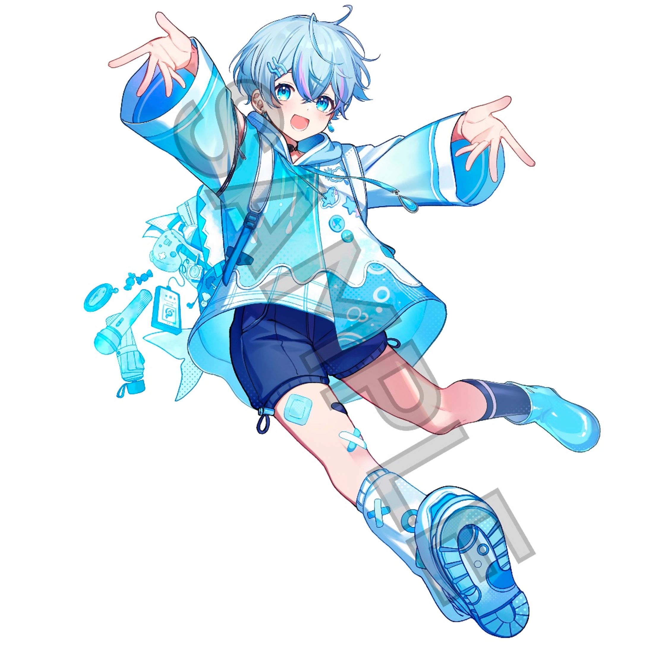 雨乃こさめ様 オリジナル楽曲「ジグザグ」イラスト