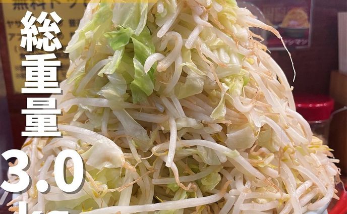 【立川】野菜が山のように盛られる二郎インスパイア系ラーメン店　立川マシマシ
...
▼ポイント
◆野菜マシマシは野菜だけで2kgあるデカ盛り
◆ 麺の弾力が特徴的でとても食べ応えがある
◆ メニューが豊富で、今話題の「麺なしラーメンライス」など斬新な絶品メニューもある

▼注文内容(税込)
中ラーメン(麺300g)　900円

「デカ盛りが食べたい！」って
時にオススメの二郎系ラーメンのお店。
シャキシャキのもやしとキャベツと分厚いのに柔らかく脂身の少ないチャーシューがたまりません。
脂身がたっぷり入ったスープは香ばしさとともにコクがありクセになります！
麺に変わるボリュームを演出しているのはモヤシです！
初心者の方はマシ、マシマシの注文はご遠慮くださいと注意書きがあります。
にんにくは卓上にあり入れ放題！
もう胃袋がパンパンです。
最後の方は野菜たちがラーメンの汁を吸いすぎて味が薄くなったので、ブラックペッパーで味付けしながら食べましたが、最初に味を濃いめにしておけば良かったなと反省です…
僕が人生一通っている二郎系ラーメン店是非一度行ってみてください！

〇⚫︎〇⚫︎店舗情報〇⚫︎〇⚫︎
▼店名
立川マシマシ 立川総本店

▼予算
〜1,200円

▼アクセス
立川駅南口より徒歩3分

▼所在地
東京都立川市錦町1-2-16 立川アーバンホテル たま館 1F

▼TEL
042-512-8863

▼営業時間
・月曜～金曜
11：00～15：00
18：00～25：30
・土曜
11：00～25：30
・日曜祝日
11：00～24：00

▼予約
不可

▼個室
無
---------------------------
グルメ情報を発信しております！
投稿内容が気になった方は @taiki_gourmet 
フォロー&いいね👍&コメントお待ちしております！
---------------------------
#グルメ #グルメ好きな人と繋がりたい #グルメスタグラム #東京グルメ #立川 #立川グルメ #立川ラーメン #立川マシマシ #立川市 #立川駅 #立川駅南口 #二郎系 #二郎 #二郎系ラーメン #二郎インスパイア #ラーメン #ラーメン好きな人と繋がりたい #ラーメン部 #ラーメンインスタグラマー #ラーメン大好き #デカ盛り #デカ盛りグルメ #デカ盛りチャレンジ #拉麺 #麺活 #麺スタグラム