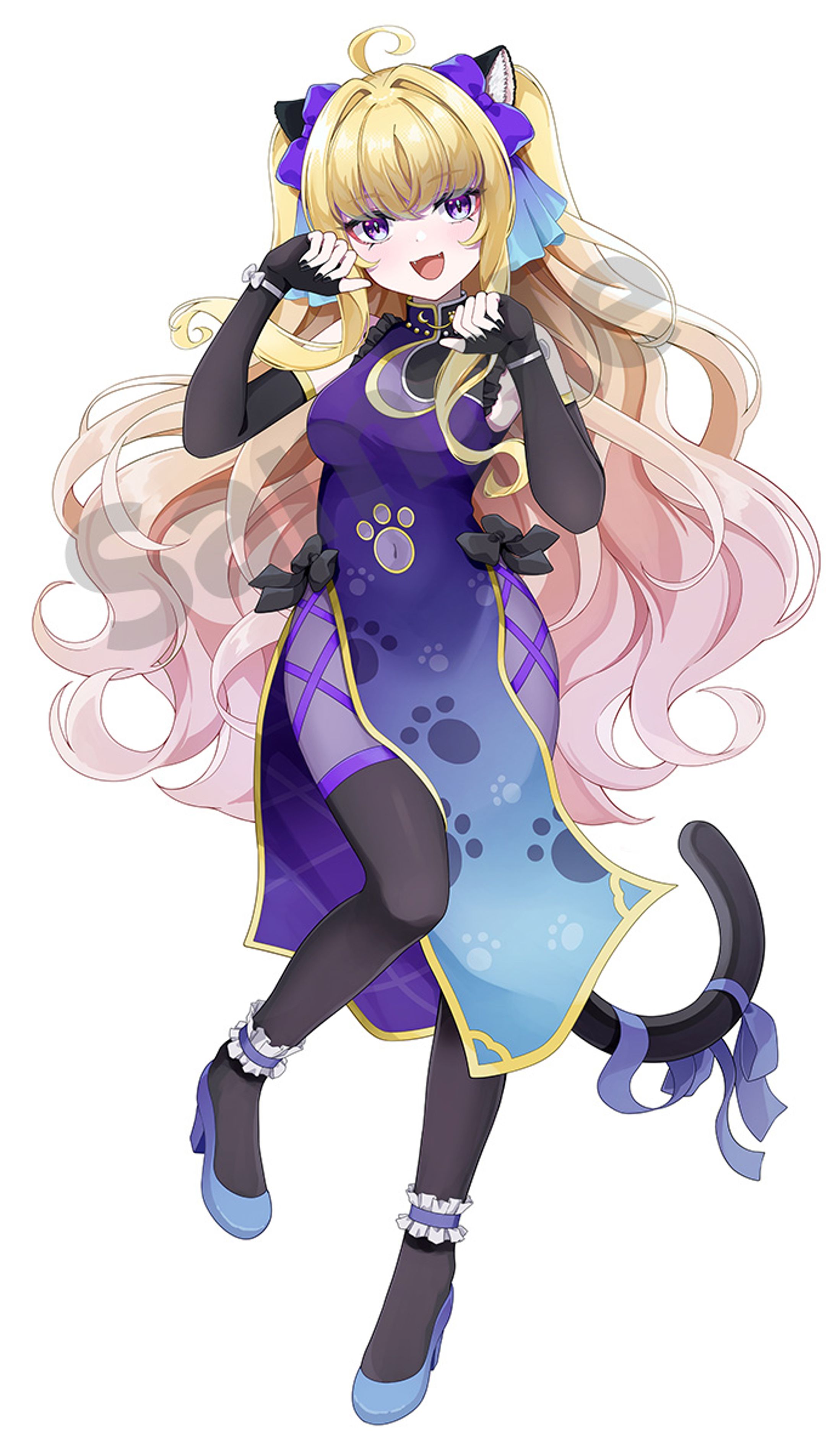 夜猫アヤ様 横浜マリンタワー×Vtuberコラボイベント用イラスト-1