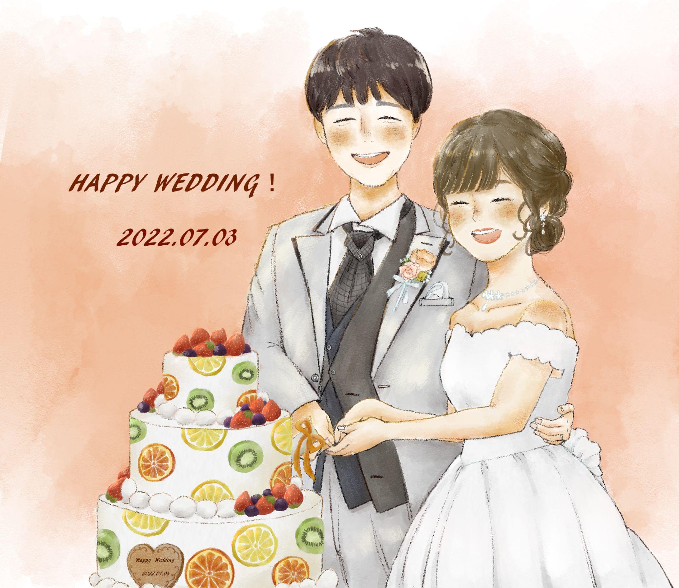 【友人へ】ハッピーウェディング-1