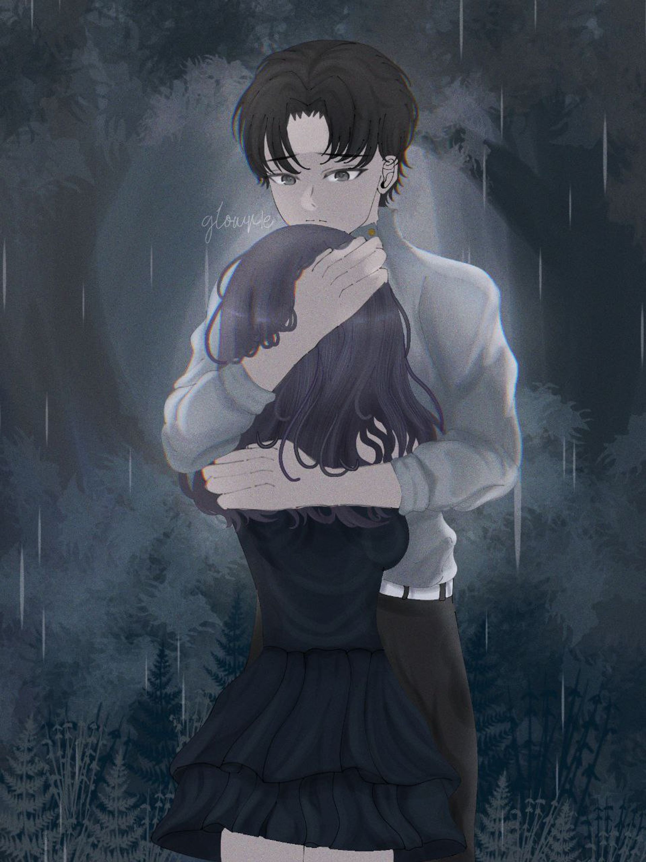 Couple Fanart (Oc x Yuuta Okkotsu)-1