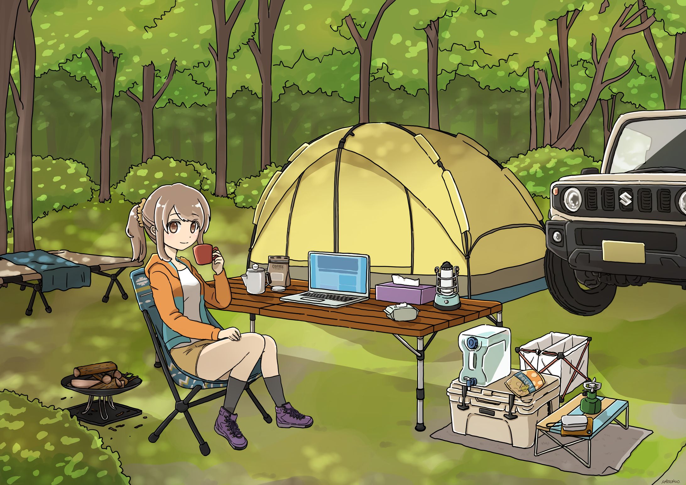 キャンプ女子-1