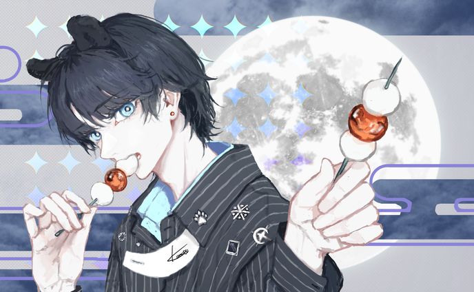 ツキノワグマ擬人化 オリジナルキャラクター