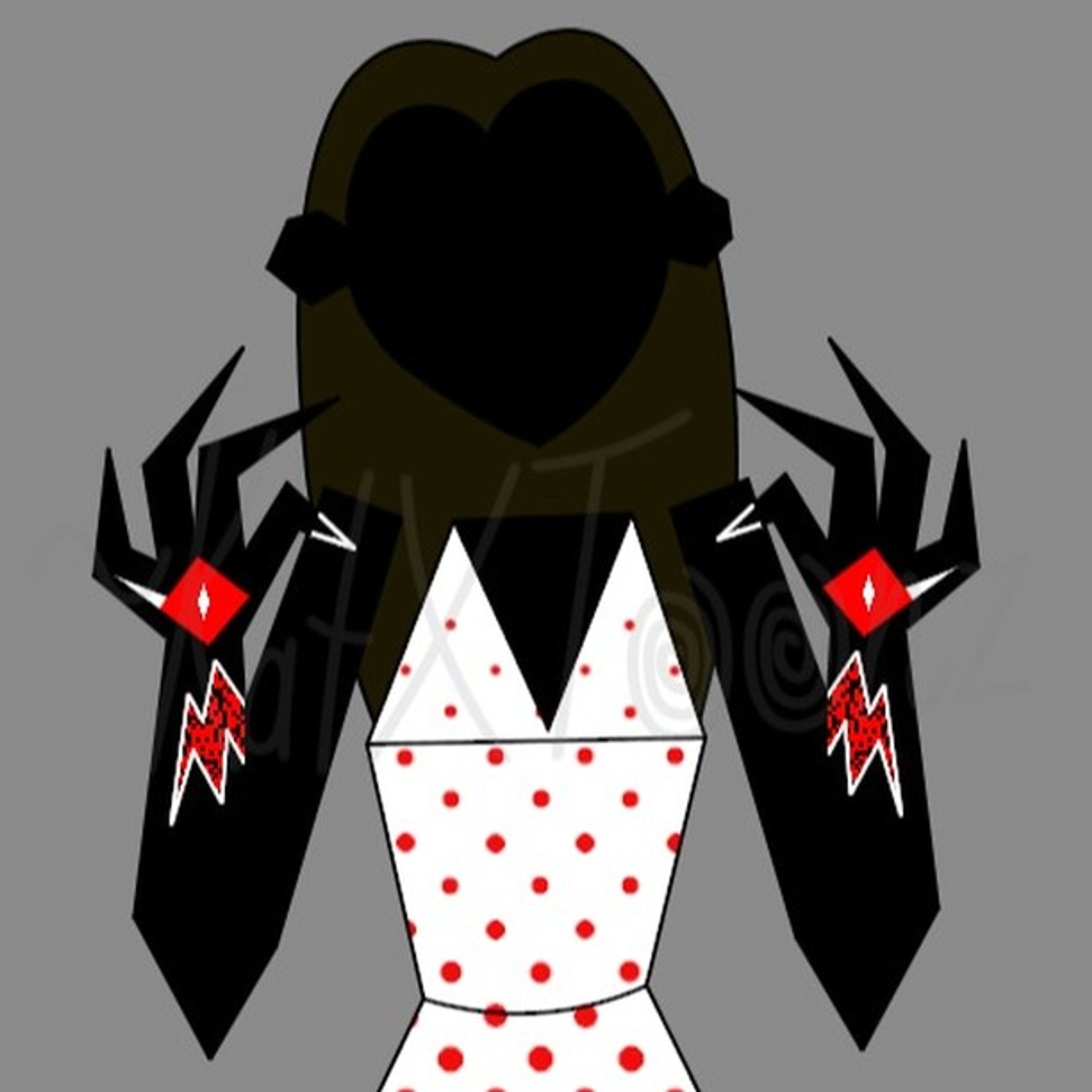 2021 Art of my Enasona in 3rd stage of Anger: Blind RageSomeone suggested polka dots for the shirt and I went with the old school comic dots and decided it's a dress. :P #ena #enaverse #joelg #enasona #enaoc-1