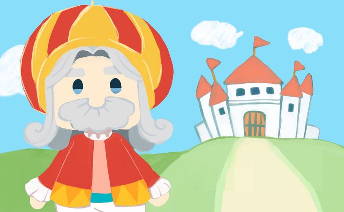 Youtube紙芝居動画のイラスト【王様の耳はロバの耳】