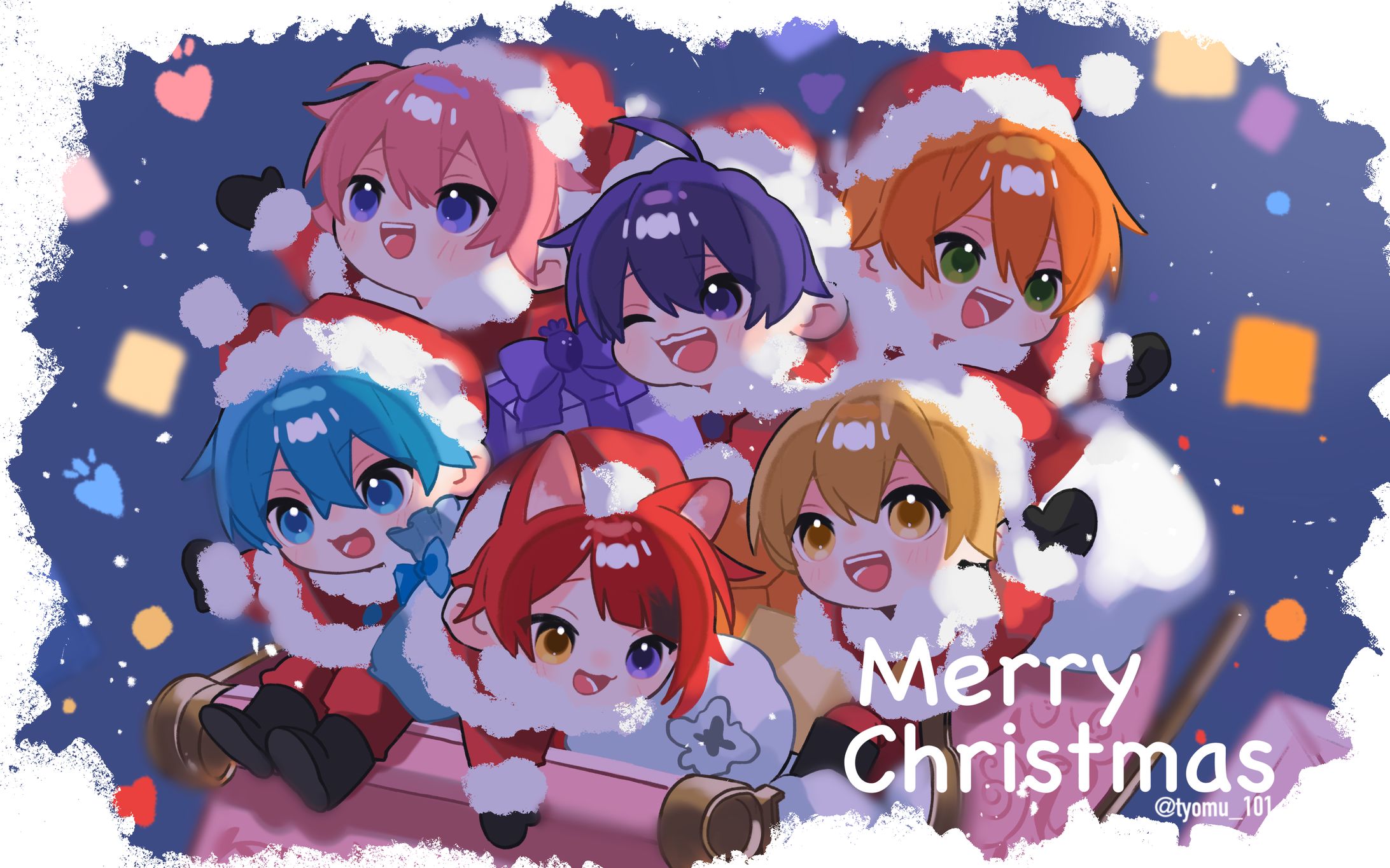 【FA】カレンダー風イラスト：冬-1