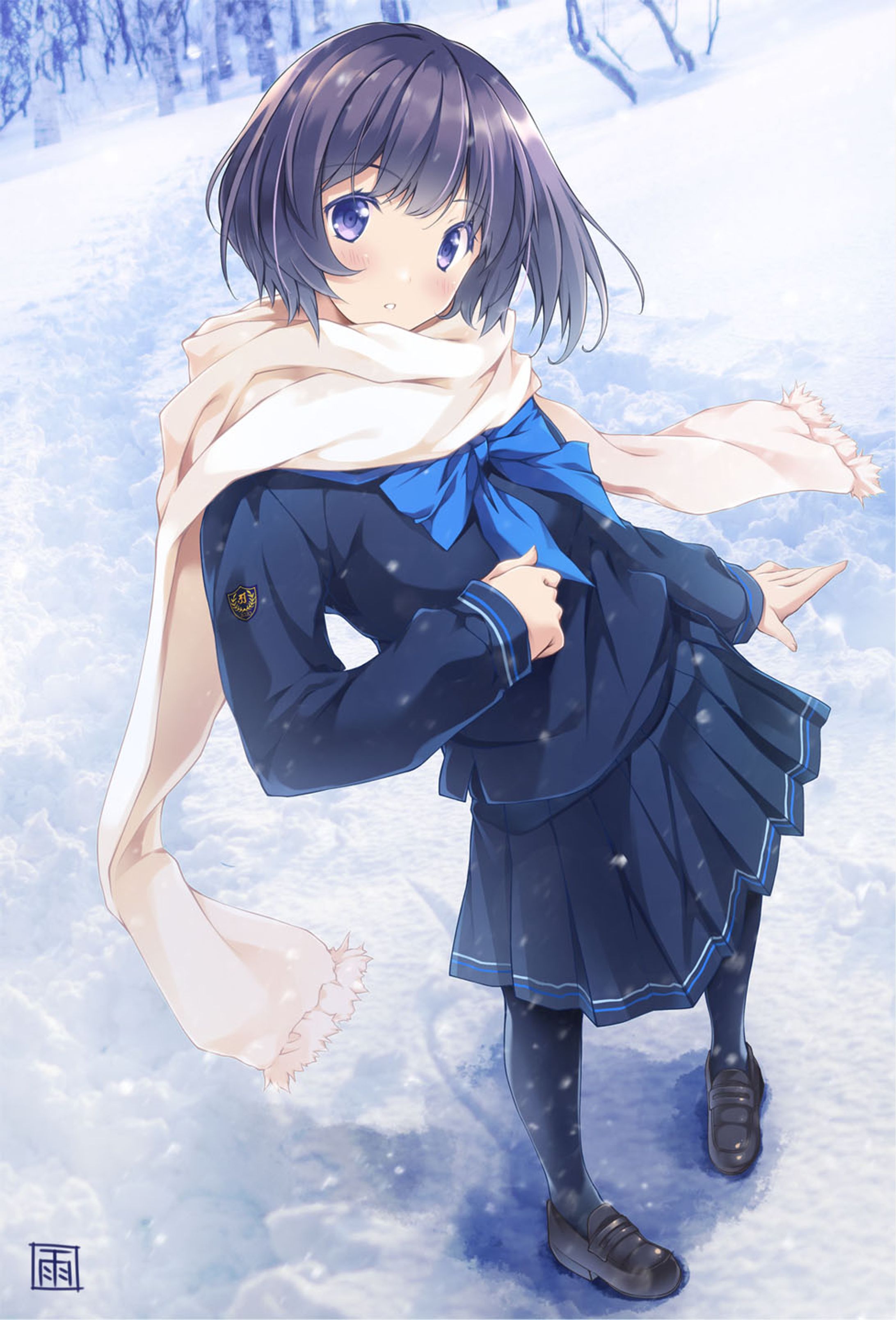 しずく～雪～【制服少女】-1