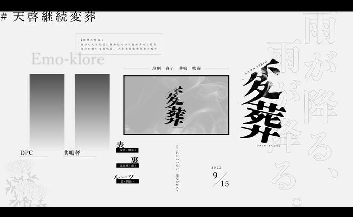 【エモクロアTRPG】変葬 部屋デザイン