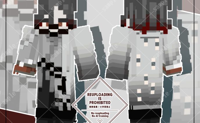 伽藍堂鵺様_マイクラスキン