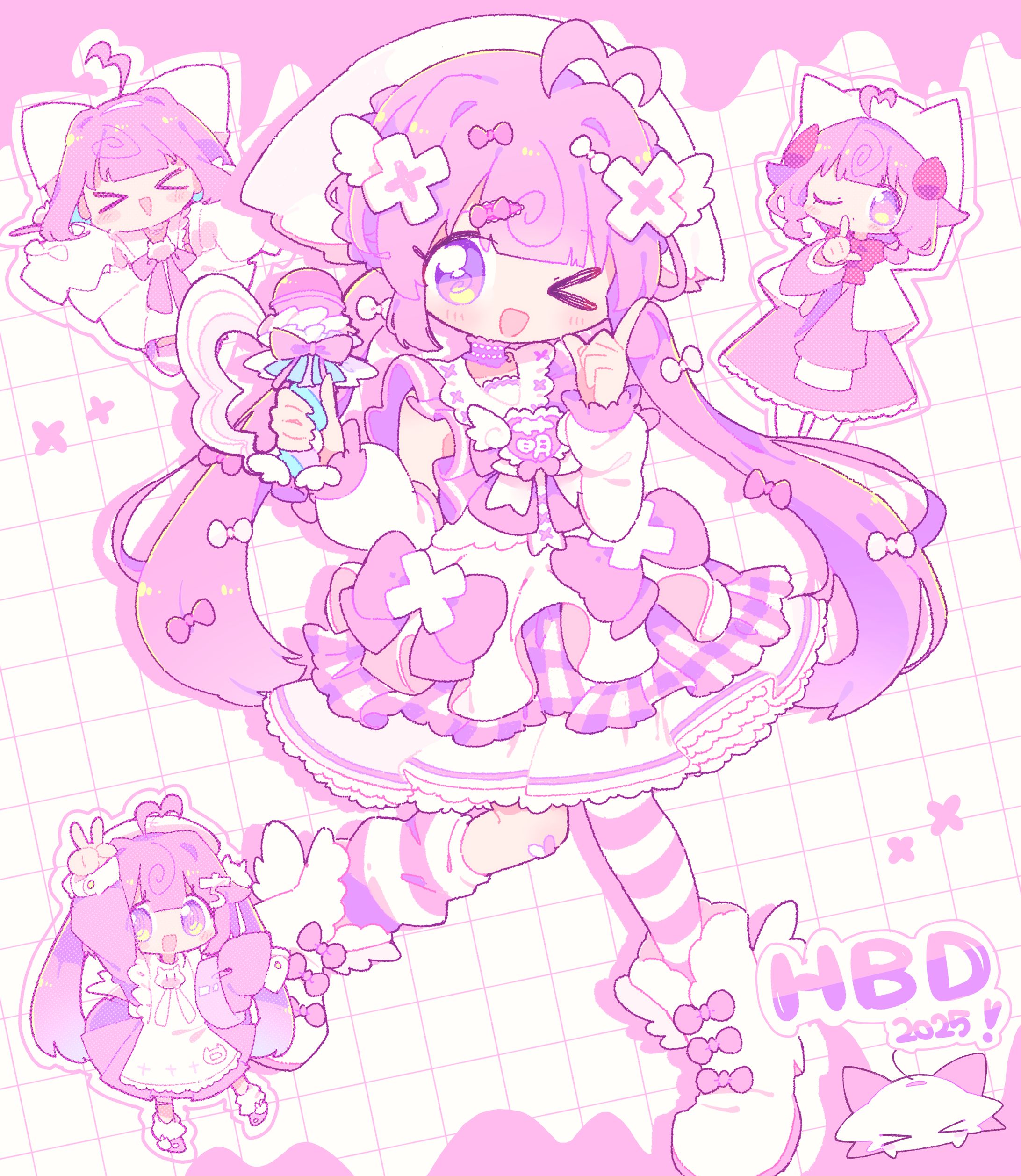 MVイラスト『ももいろ♡はっぴーでい - 桃寝ちのい』