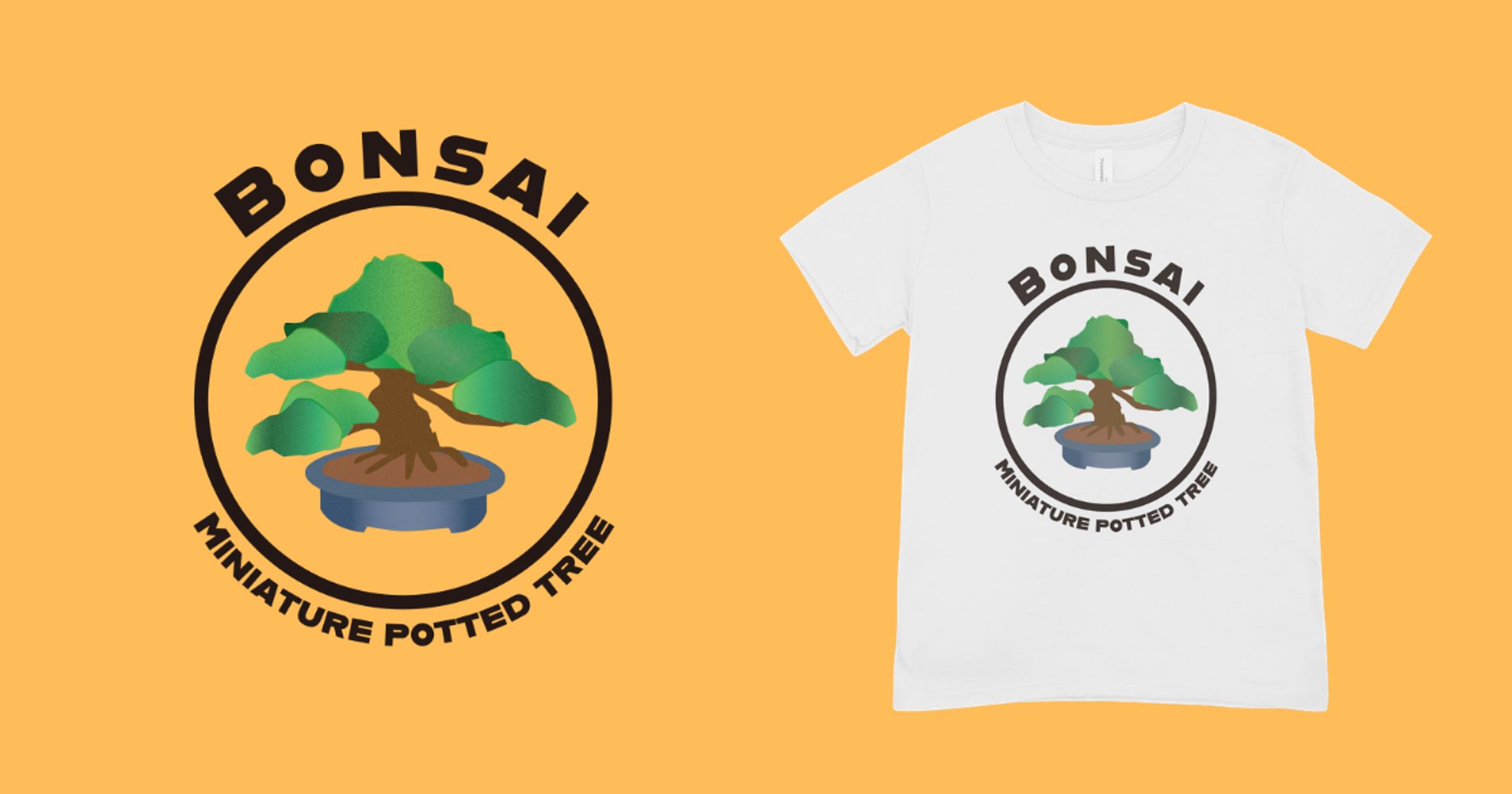 【イラスト】盆栽-1