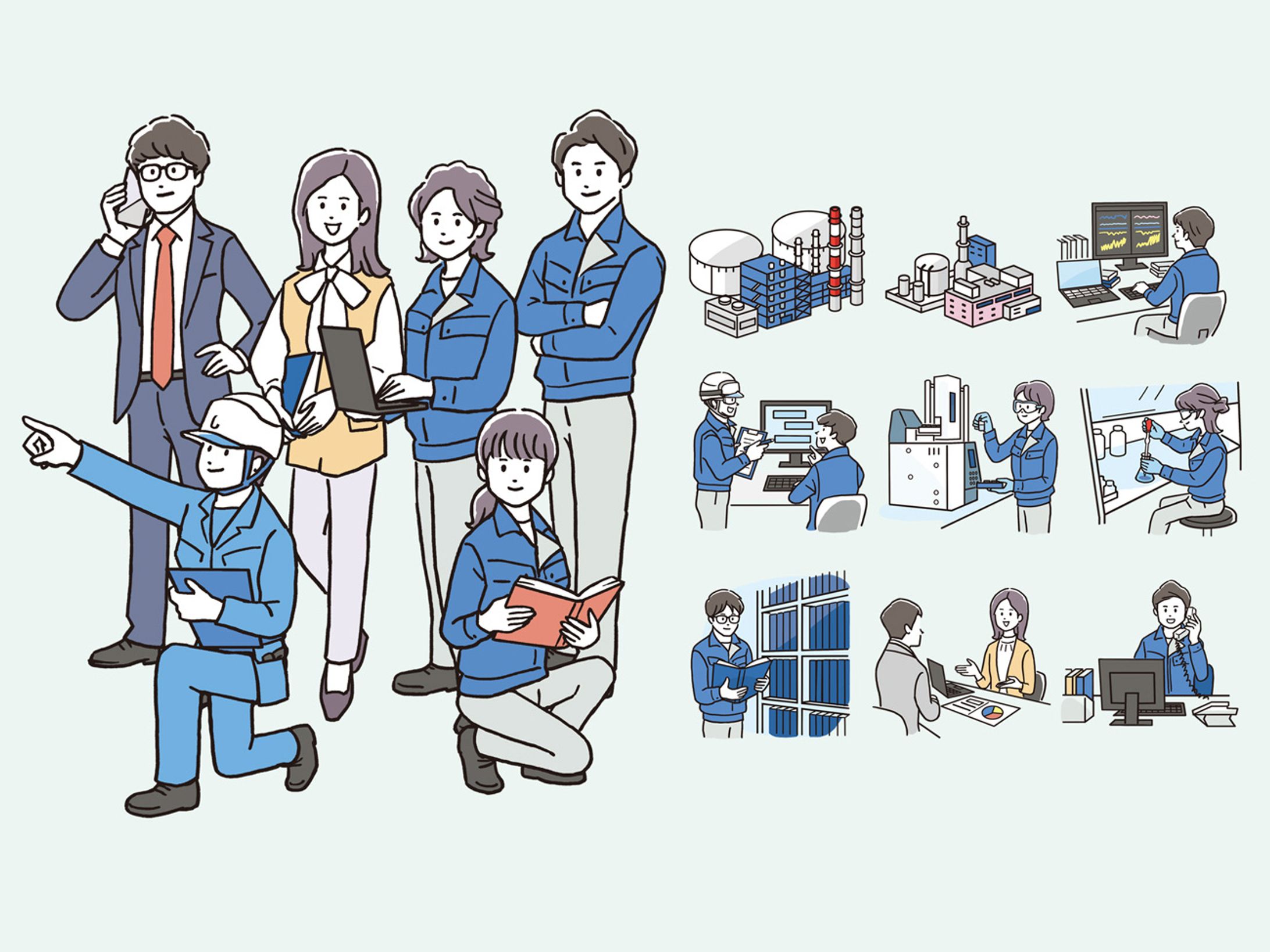 企業案件｜人物イラスト（非公開案件）-1