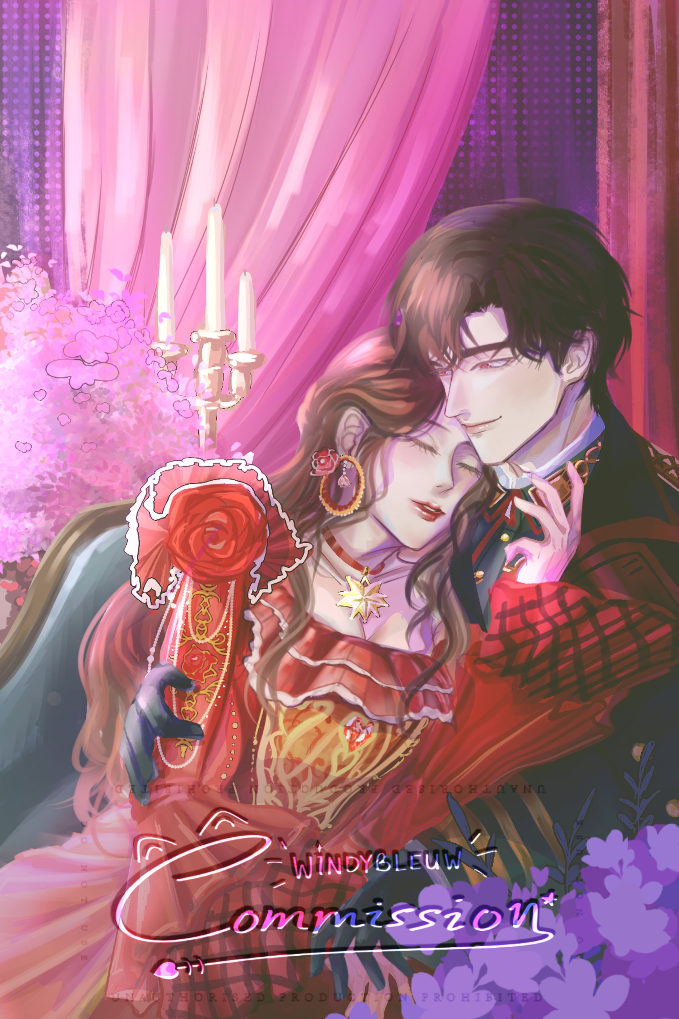 Commission Artwork Nikki and Evan-1