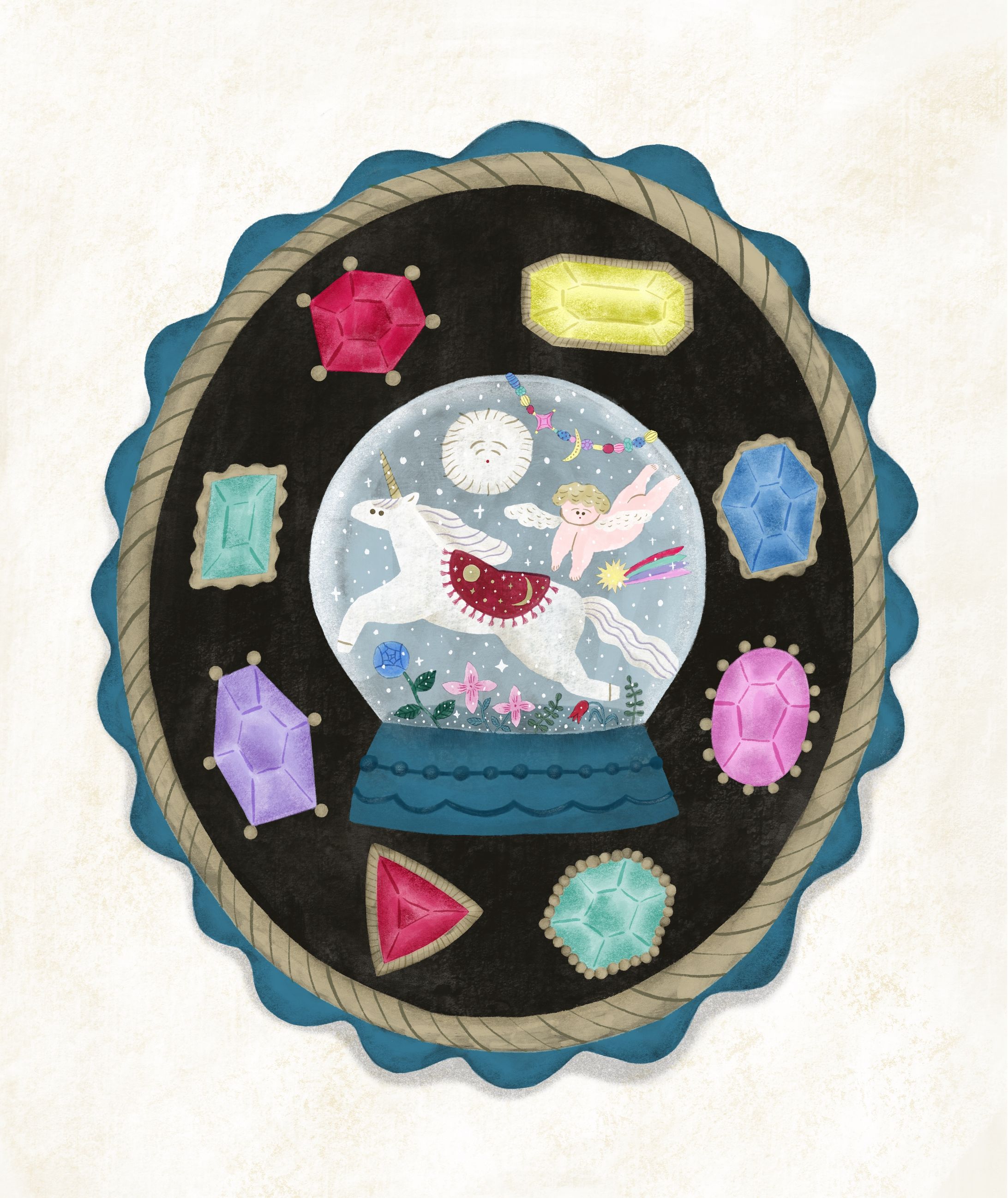 イラスト | ユニコーンと天使-1