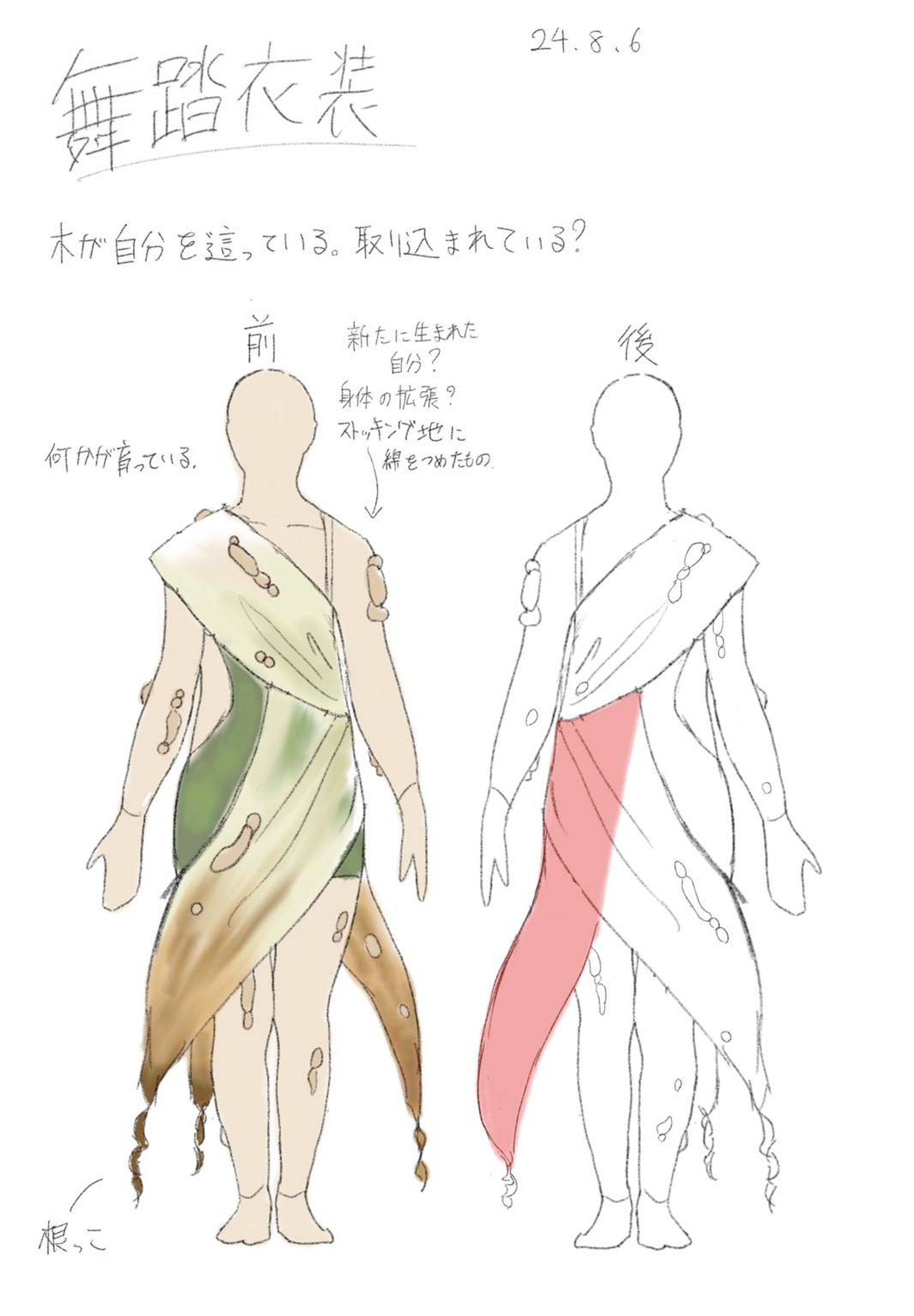 舞踏　衣装案-1