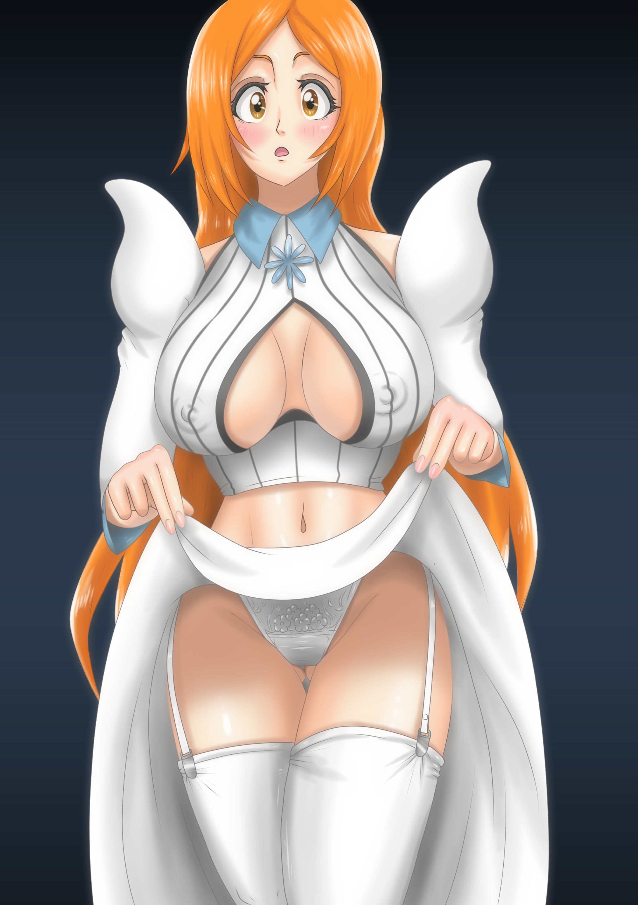 BLEACH　井上織姫　スカートたくし上げ-1