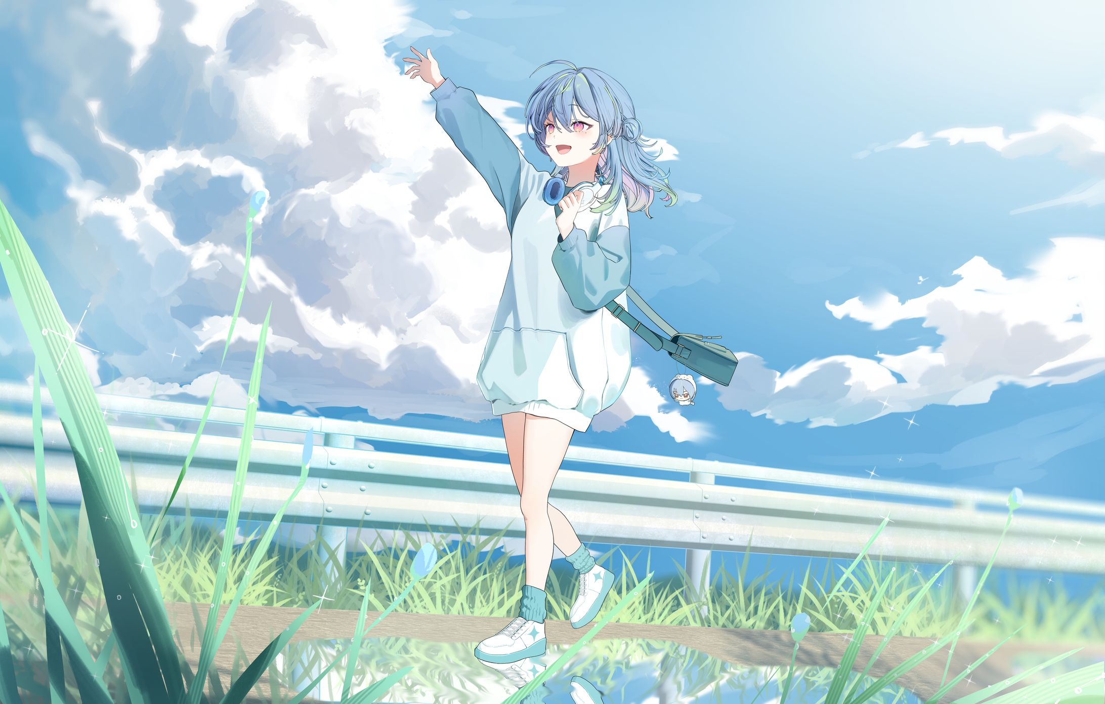 ななしいんく 涼海ネモ様 6th single 『境界のアーチ』MVイラスト-1