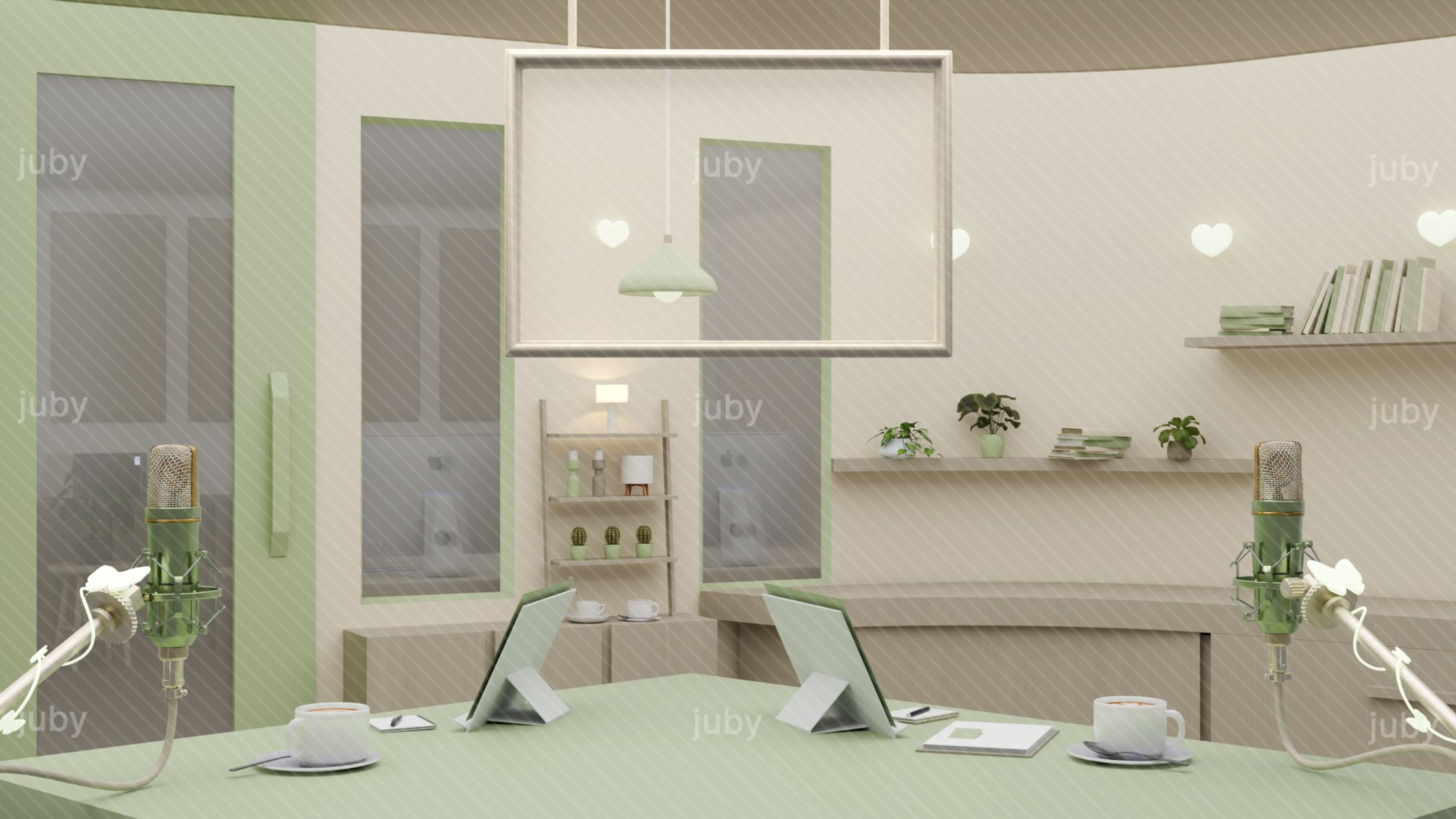 미미님 라디오 부스 주문제작 배경-1