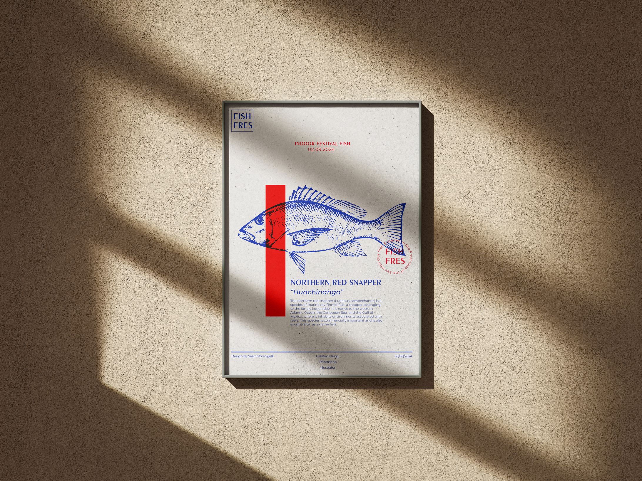 [ Poster ] Vintage Poster Fish-1
