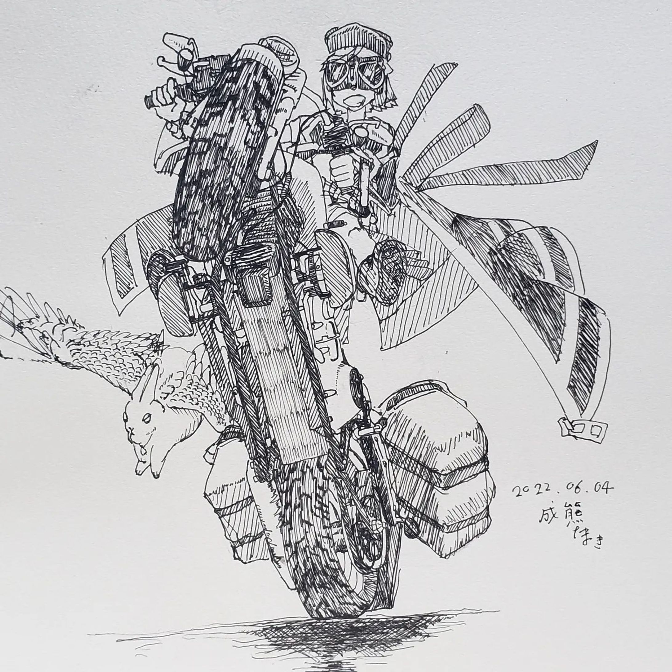 WHEELIEEEEE

#illustraion #artgram #創作 #イラスト-1