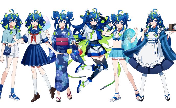 【立ち絵イラスト】アニメ塗り(2枚)