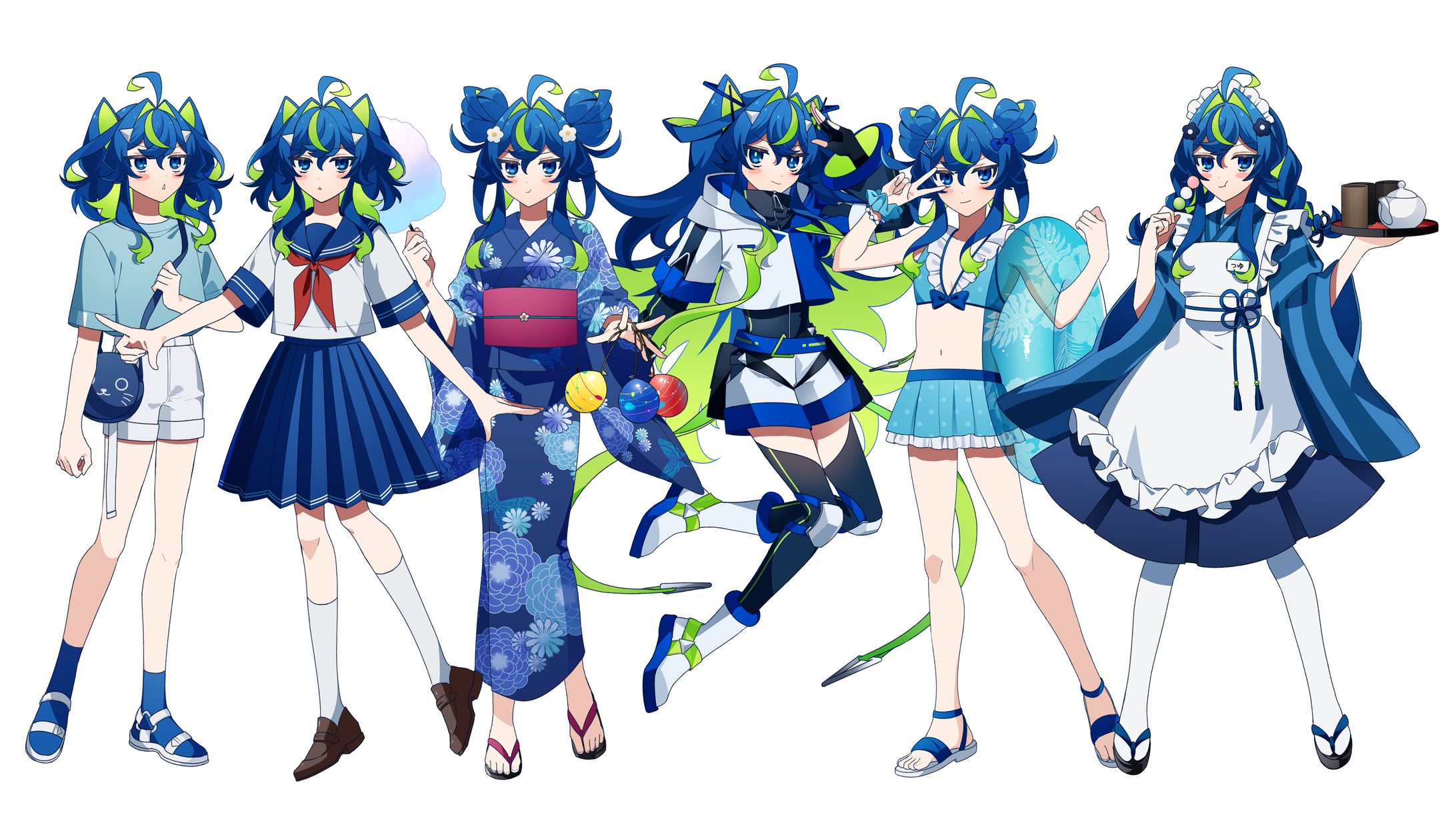 【立ち絵イラスト】アニメ塗り(2枚)-1