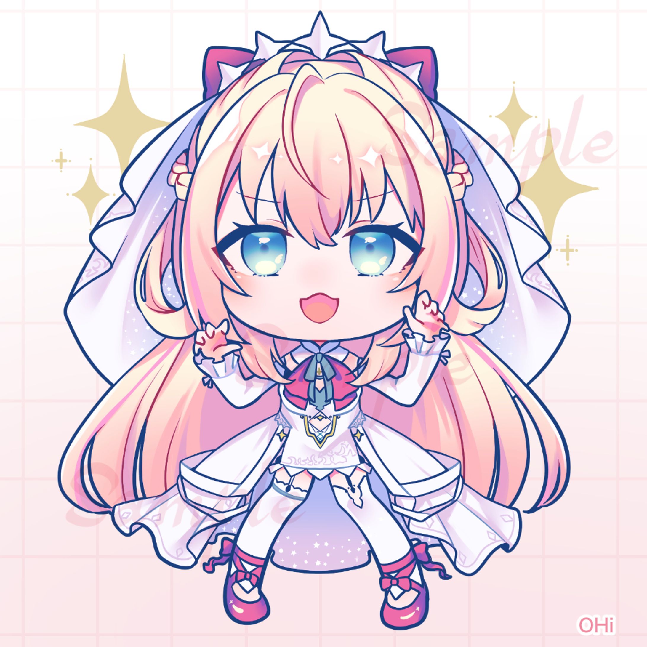 ミニキャライラスト（神音テレシア様）-1