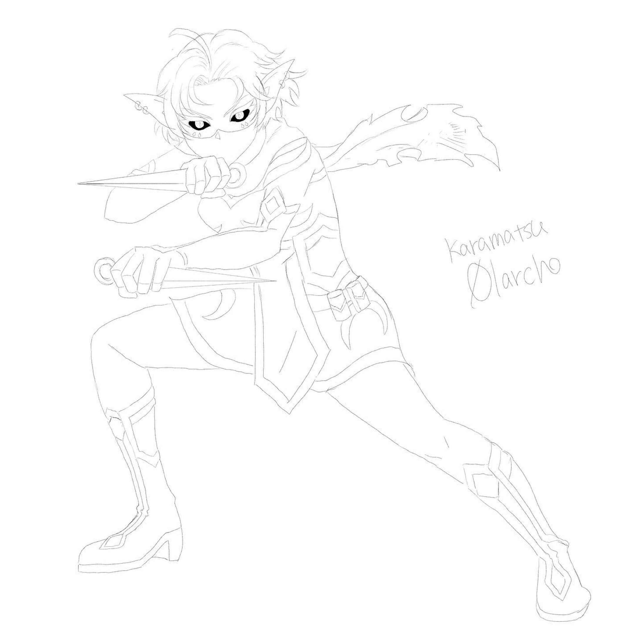 アサシンのダークエルフの武器持ちポーズ絵WIP
Assassin DarkElf character Design.
#イラスト
#オリジナルイラスト
#一次創作
#一次創作イラスト
#AdobeFresco
#RPG
#アサシン-1