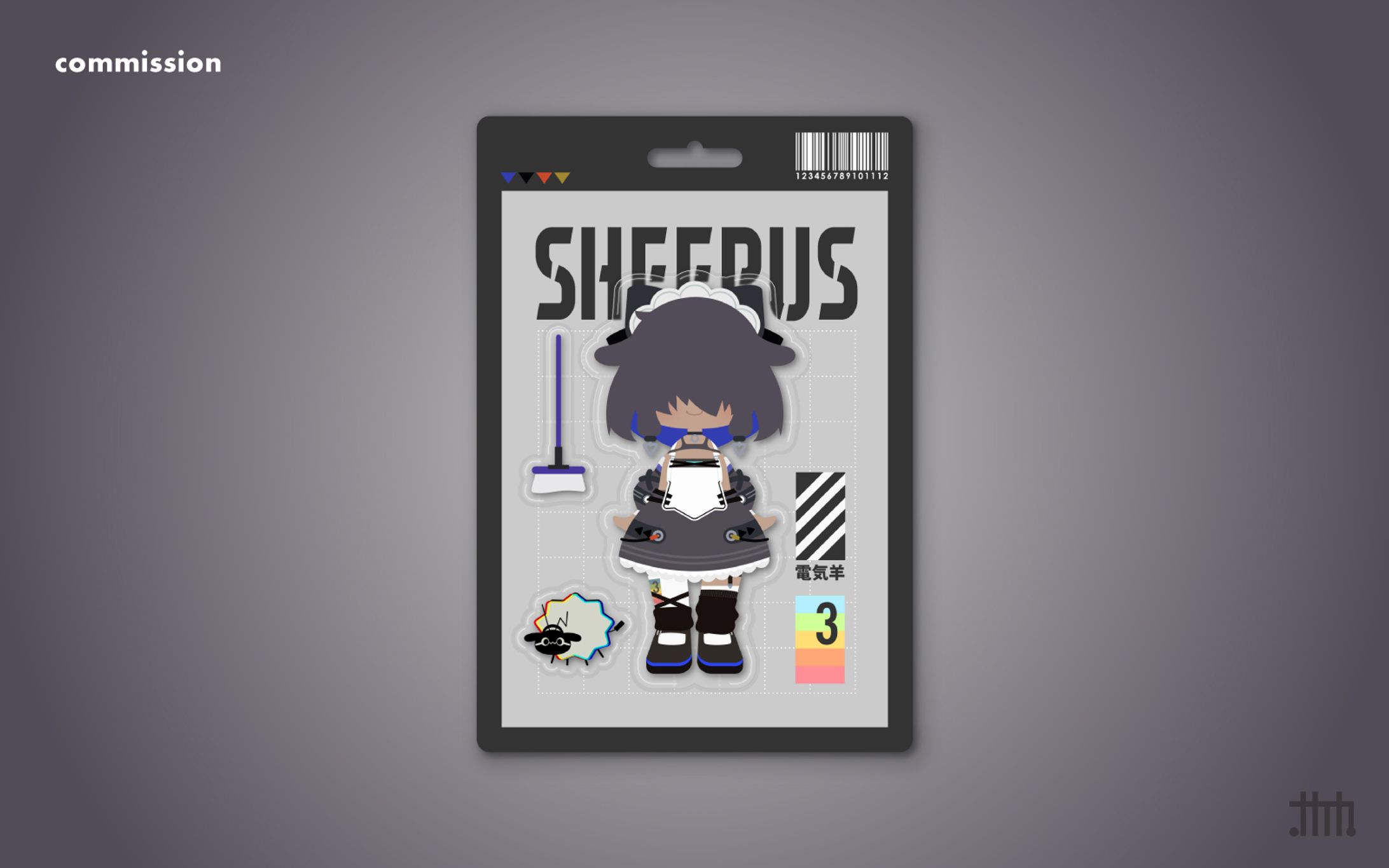 【skeb】 Sheepus様 パッケージ風イラスト-1