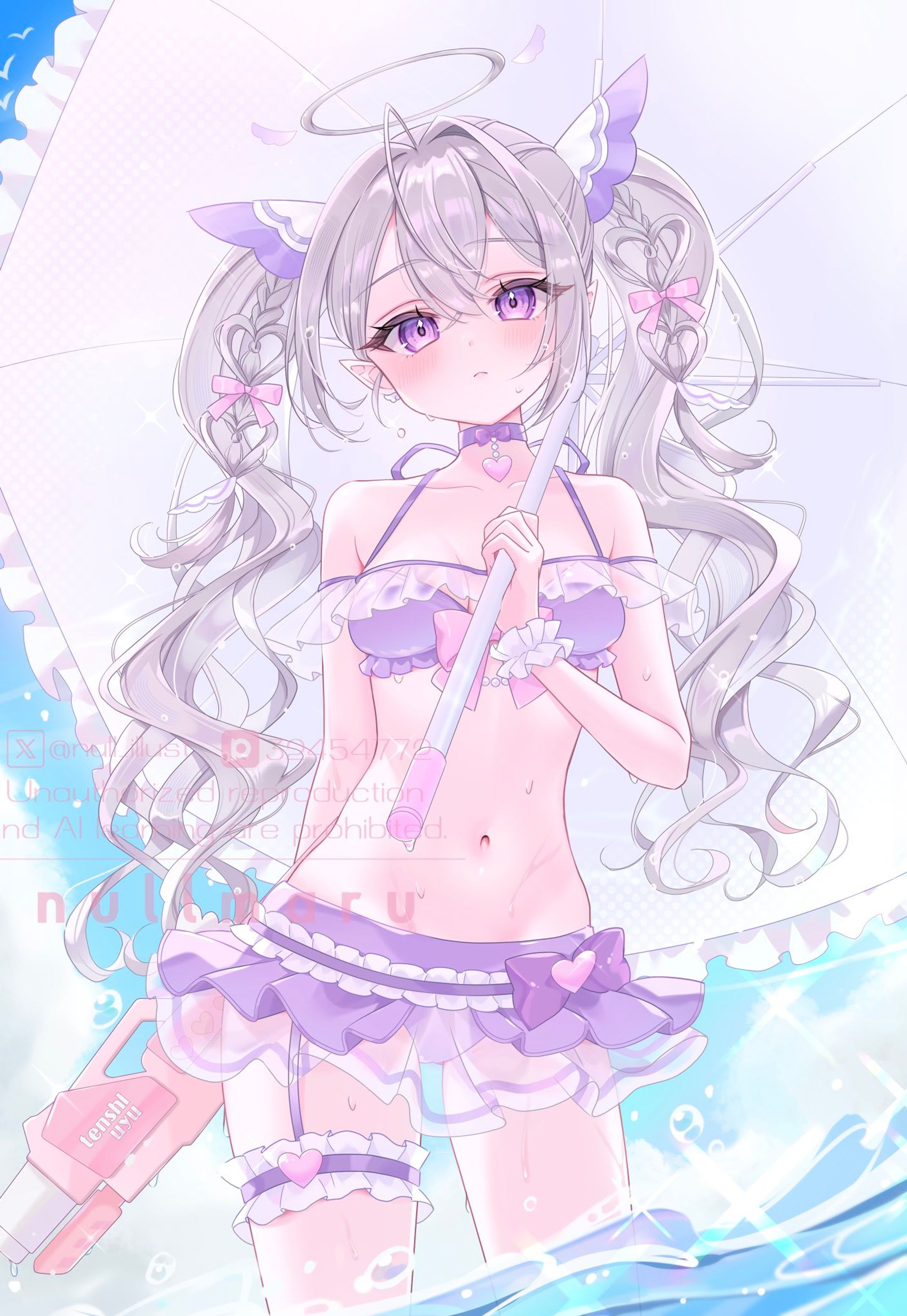 【個人様】天紫うゆ様 スマホ壁紙イラスト-1