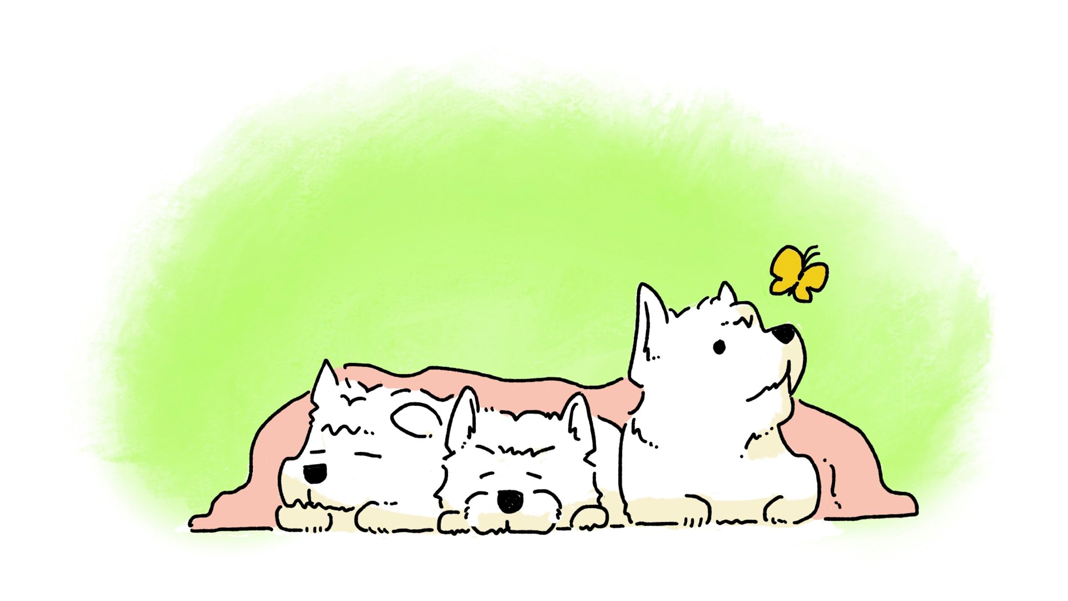 ホームページ「いぬのきもち」　動画イラスト（子犬～成犬編）-1