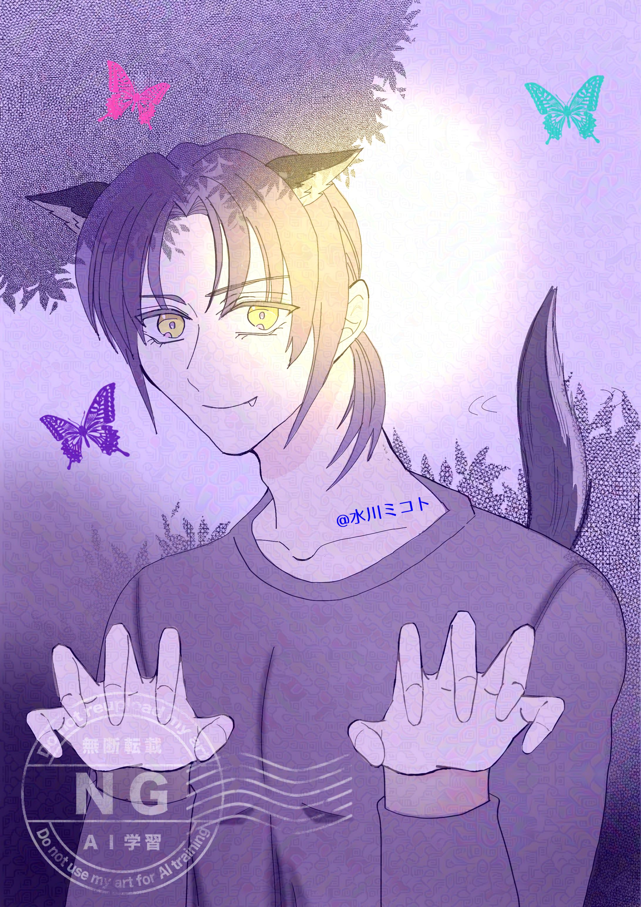 暗闇の森の奥底に黒狼男が現れた！-1