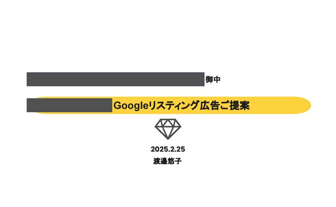 Googleリスティング広告運用提案