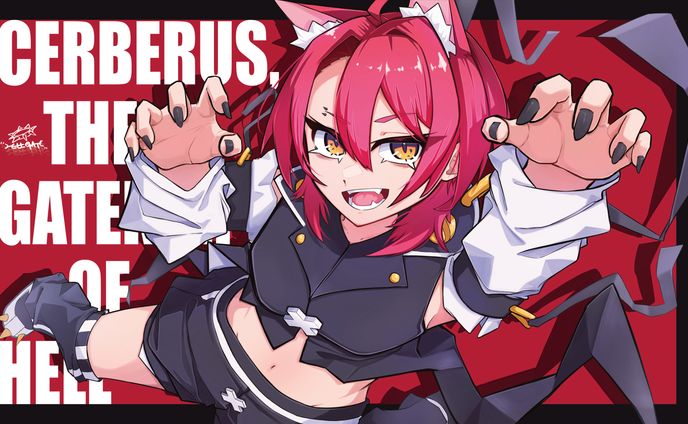 個人依頼プレイマット用イラスト　ケルベロス
